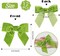 Apple Green Velvet Bows 4.5" Green Velvet Easter Bows Premade Bows Green Twist Tie Bows for Wreaths, Gift Basket, Spring Holiday Decor, Gift Wrapping, Swag, Wedding Decor - 12 PCs